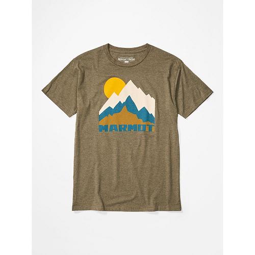 Marmot Tower Clothes - Mens T-Shirts Brown CA8719640 Canada